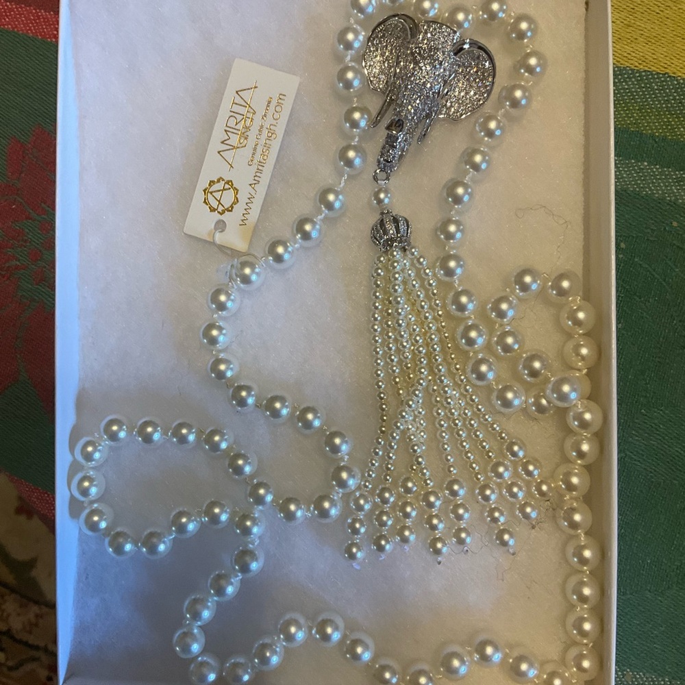 Amrita Singh Elephant Pendant Necklace